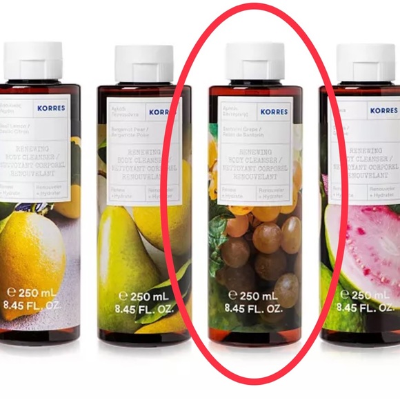 KORRES | Santorini Grape Renewing Body Cleanser - Picture 3 of 3